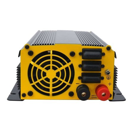 Go Power! Power Inverter, Modified Sine Wave, 2,000 W Peak, 1,000 W Continuous, 2 Outlets 80176